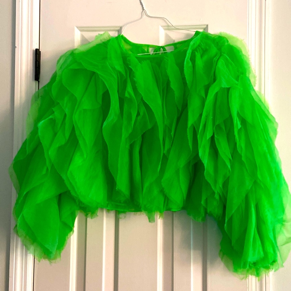 Lime green funky shirt